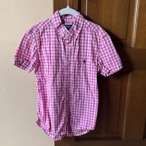 Polo by Ralph Lauren Men's Pink Plaid Shirt